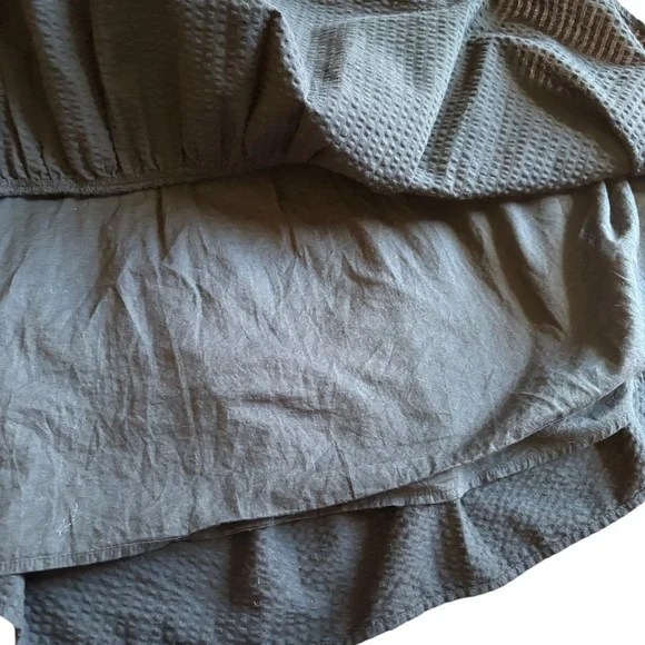 Madewell Seersucker Cut Out Back Dress- Size Large - Picture 12 of 16